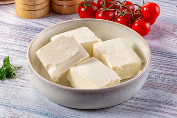 Greek traditional Feta soft cheese
