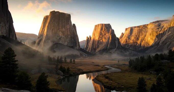 Capturing the immense scale and intricate geological textures of ancient granite formations, highlighting millennia of natural erosion and weathering. no data