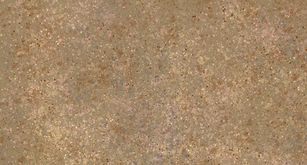 Abstract grunge background with multicolor paint splatters on a beige surface.