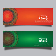 vector diwali banner
