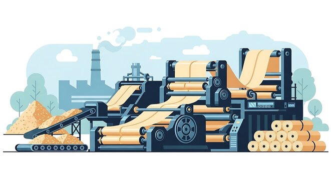 Paper Factory Scene.