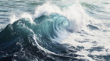 Fototapeta premium seamless realistic style looping wave