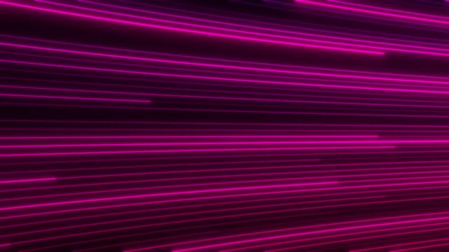 4K hyperloop neon glowing stripes with flashing light effects. Perfect abstract background for disco, party, VJ loops, concerts, music shows, nightclubs, and modern stage visuals.