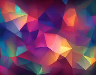 colorful vector abstract irregular polygonal square background - triangle low poly pattern
