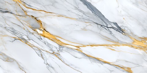 Luxurious Calacatta Gold Marble Texture Background