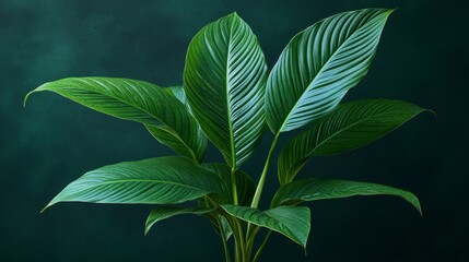 A close-up of tropical leaves with pronounced veins is used in interior design, botanical publications, and natural cosmetics packaging.