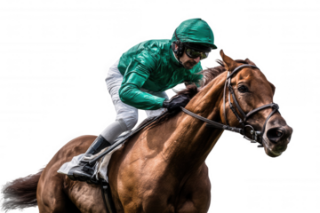 jockey on a horse racing