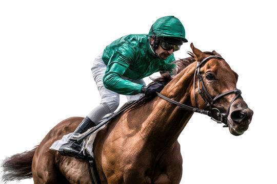 jockey on a horse racing