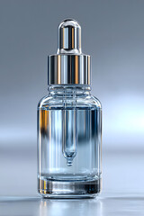 Naklejka premium bottle of serum on isolated a white background