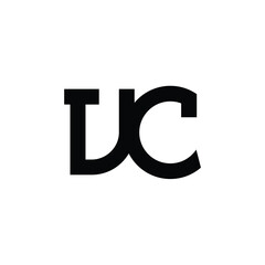 VC monogram logo design letter text name symbol monochrome logotype alphabet character simple logo