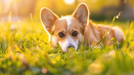 Domestic Pet Vignettes: Happy Sitting Dogs, Cartoon Terriers & Isolated Puppy Vector Art