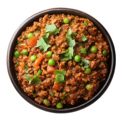 Kheema, Indian food [Transparent Background PNG].