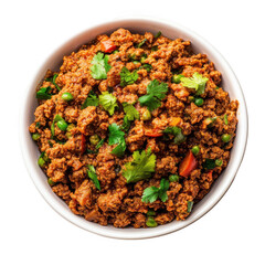 Kheema, Indian food [Transparent Background PNG].
