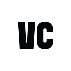 VC monogram logo design letter text name symbol monochrome logotype alphabet character simple logo