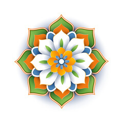 Flower Mandala Ornament. Trending design. Ethnic Mandala Pattern