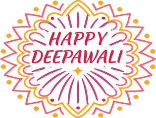 Happy Deepawali Festival Illustration. Colorful Deepawali Celebration Artwork. Elegant Deepawali Greeting Design. Decorative Deepawali Lamp Illustration. Isolated Deepawali Elements Artwork