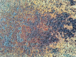 Rusty Metal Surface Texture with Patina