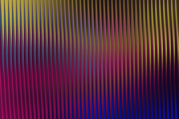 Abstract vertical stripes with gradient hues of yellow purple and blue