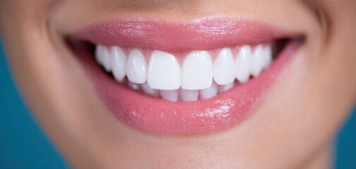 The Beautiful Smile Showcasing Healthy White Teeth and Joyful Expression