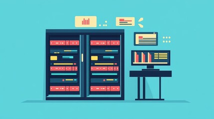 performnce loading data server in a flat style