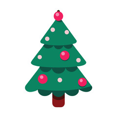 Cartoon Christmas Illustration with Festive Elements in a Digital Style for Holiday Designs
