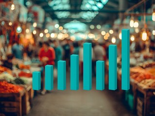 Statistical Growth Chart Overlay in a Busy Market Environment