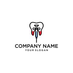 combined dental with injections logo design inspiration