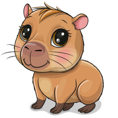 Cute Cartoon Capybara
