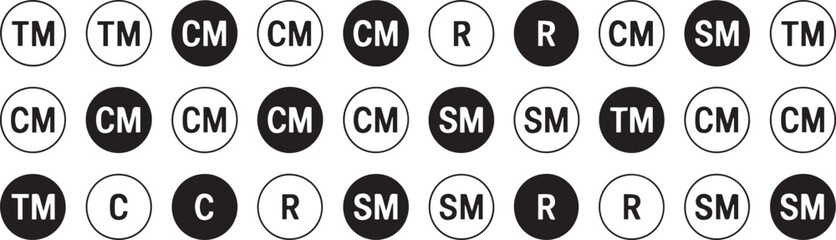 circular icon grid vector pattern for classification and categorization abstract ui symbols interface layout modern