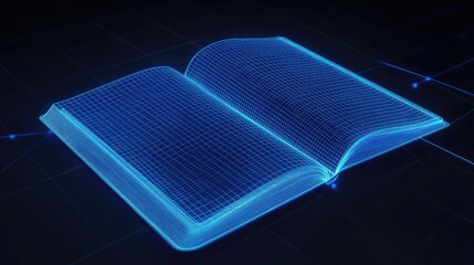 design wireframe style rotating notebook