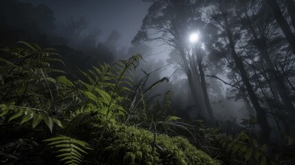 Fototapeta premium Seasonal Night & Day Landscapes: Winter Snowy Forests, Christmas Trees & Starry Moonlit Skies
