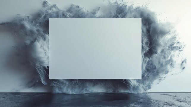 nimtion 3d render style of a dissolving whiteboard