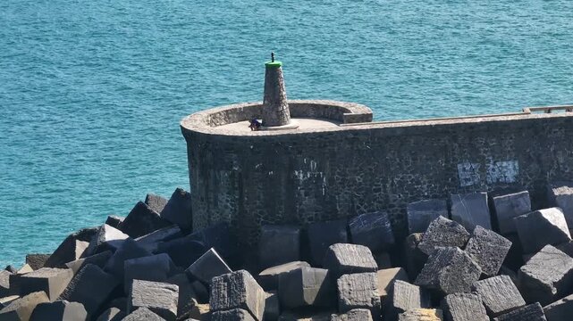 Paseo del Faro de Orio en Gipuzkoa, Euskadi