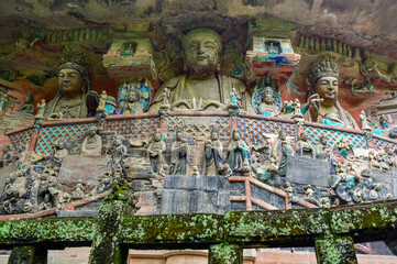 Obraz premium Dazu Rock Carvings, the World Cultural Heritage of Chongqing