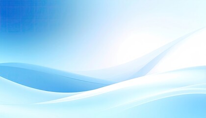Abstract background featuring soft, flowing light blue and white waves, creating a serene and calming atmosphere