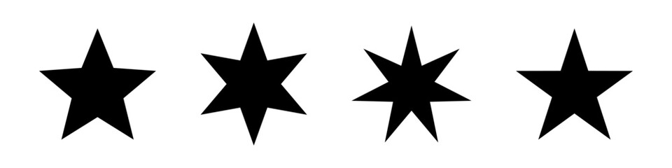 yellow, black starburst badge sticker icon , sale or price tag sticker, retro stars icon , sparkle stars icons