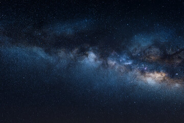 Fototapeta premium Stunning view of the Milky Way galaxy filled with countless stars