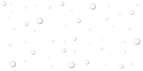 Vector Realistic Water Bubbles template design isolated transparent background. Water bubbles overlay layout. EPS 10