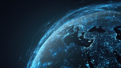 Global network.  Digital earth