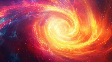 Fototapeta premium dynamic neon style spiraling solar flare