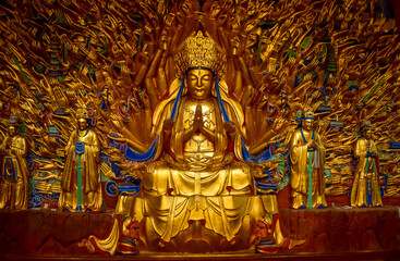 Obraz premium Dazu Rock Carvings, the World Cultural Heritage of Chongqing
