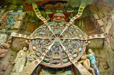 Obraz premium Dazu Rock Carvings, the World Cultural Heritage of Chongqing