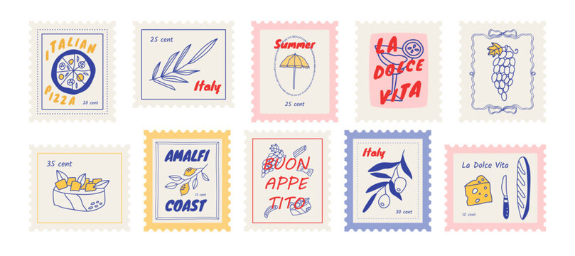 Mediterranean postage stamps