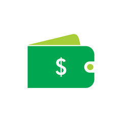 wallet money payment icon vector design isolated solid color