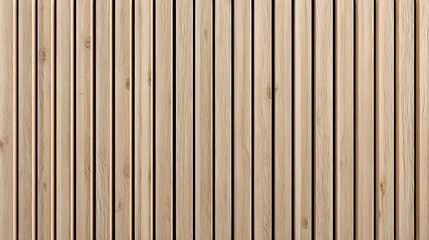 Naklejka premium A serene vertical wooden slats wall texture, providing a clean and modern backdrop perfect for any interior design project with natural elements.