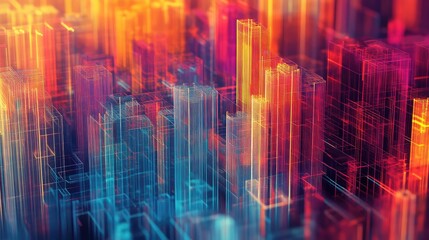 market conceptual depiction of real estate pricing heatmap
