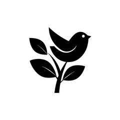 bird on a branch of tree