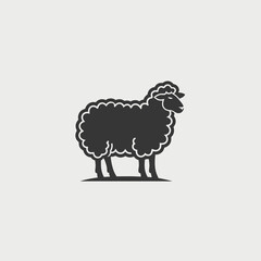vector illustration of sheep
