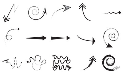 Obraz premium Vector arrows collection set. Arrows icon set. Arrow vector icon set. Arrows vector collection set.