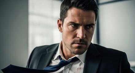 portrait of a handsome businessman